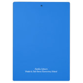 かわいいプリンセスのおとぎ話の城パーソナライズされた クリップボード (裏面)