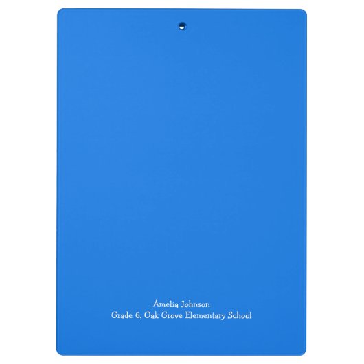 かわいいプリンセスのおとぎ話の城パーソナライズされた クリップボード (裏面)