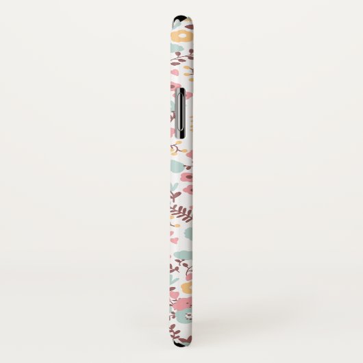 かわいいプリンセスのモノグラムのカスタムの花柄 Case-Mate iPhoneケース (裏面/右)