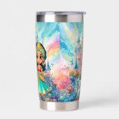 かわいいプリンセスの名前 保温保冷タンブラー (左面)