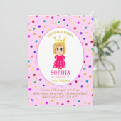 かわいいプリンセスの誕生日パーティー 招待状 (スタンド正面)