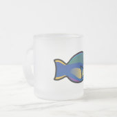 かわいいプリンセスのParrotfish フロストグラスマグカップ (正面左)