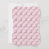 かわいいプリンセスは彼女の方法ベビーシャワーピンクグレー 招待状 (裏面)