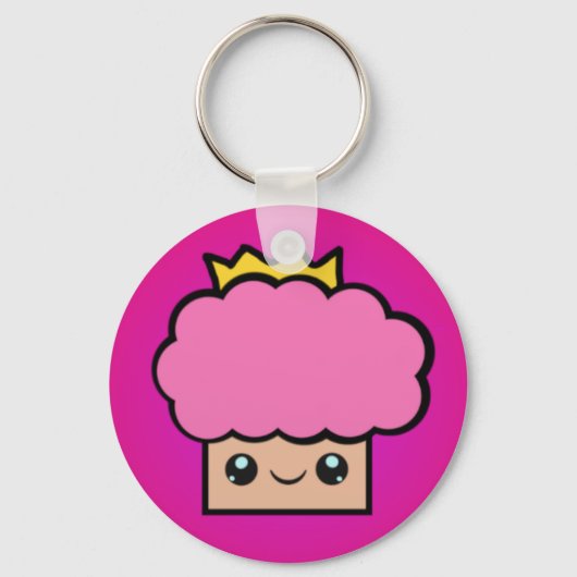 かわいいプリンセスカップケーキ キーホルダー (正面)