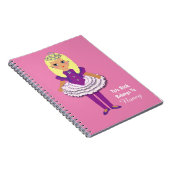 かわいいプリンセスガールの漫画のキャラクター ノートブック (右側)