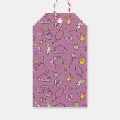 かわいいプリンセスキャッスルガールバースデーパーティー ギフトタグ (裏面)