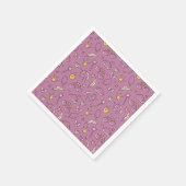 かわいいプリンセスキャッスルガールバースデーパーティー スタンダードカクテルナプキン (角)