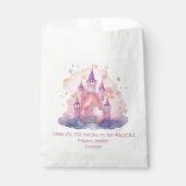 かわいいプリンセスキャッスルガールバースデーパーティー フェイバーバッグ (正面)