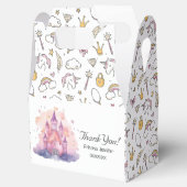 かわいいプリンセスキャッスルガールバースデーパーティー フェイバーボックス (オープン)