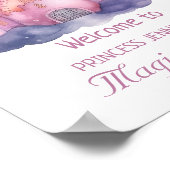 かわいいプリンセスキャッスルガールバースデーパーティー ポスター (角)