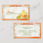 かわいいプリンセスキャリッジスパサロン 名刺 (正面/裏面)