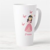 かわいいプリンセスコーヒーマグ カフェラテマグ (右アングル)