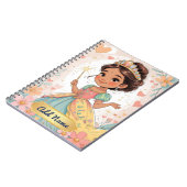 かわいいプリンセスノートブック - 名前を追加 ノートブック (左側)