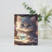 かわいいプリンセス子猫 ポストカード (スタンド正面)