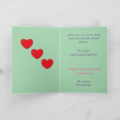 かわいいプリンセス孫娘バレンタインブロンド シーズンカード (内部)