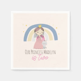 かわいいプリンセス誕生会 スタンダードカクテルナプキン