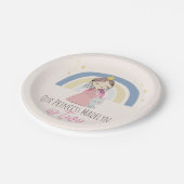 かわいいプリンセス誕生会 ペーパープレート (アングル)