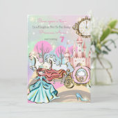 かわいいプリンセス誕生日招待状 シーズンカード (スタンド正面)
