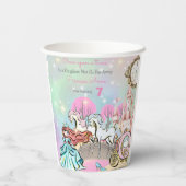 かわいいプリンセス誕生日 紙コップ (裏面)