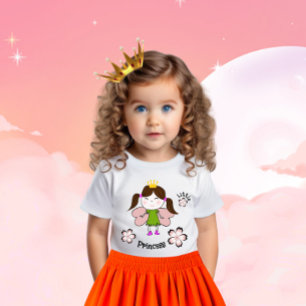 かわいいプリンセス ベビーTシャツ