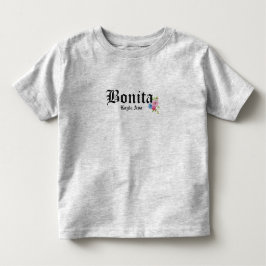 かわいいプリンセス 女の子 オーダーネーム トドラーTシャツ