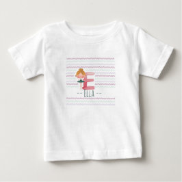 かわいいプリンセスEのトドラーTシャツ ベビーTシャツ