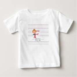 かわいいプリンセスFのトドラーTシャツ ベビーTシャツ