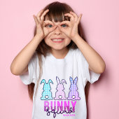 かわいいプレイドバニースクワッドラバパーソナライズされたス Tシャツ