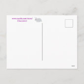 かわいいプレイドバニー私はポストカードにここに行くには本当に絶望的だ シーズンポストカード (裏面)