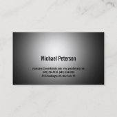 かわいいプレーン灰色のフィットネス名刺 名刺 (裏面)