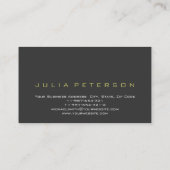 かわいいプレーン灰色の弁護士名刺 名刺 (裏面)