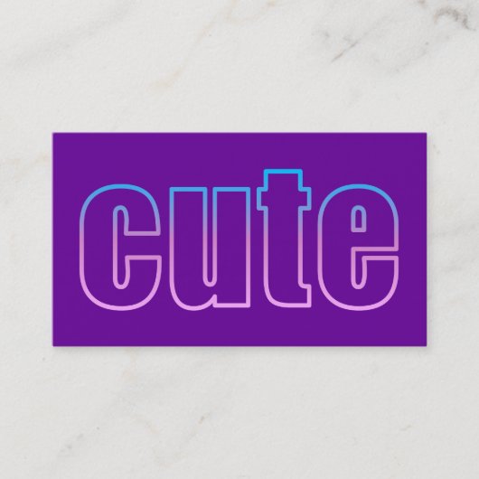 かわいいプロフィールカード 名刺 (正面)