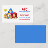 かわいいプロフェッショナル託児デイケアデイケアベビーシッター 名刺 (正面/裏面)