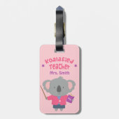 かわいいプンユーモークコアラベアーメス先生 ラゲッジタグ (裏面縦)