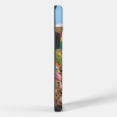 かわいいプーカラフルルの花と虹 iPhoneケース (右側面)