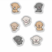 かわいいプードシール シール (正面)