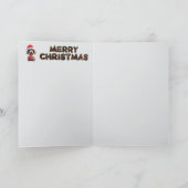 かわいいプードルのクリスマスカード カード (内部)