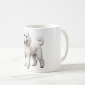 かわいいプードルの犬 コーヒーマグカップ (正面右)