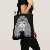 かわいいプードルトートバッグ トートバッグ (クローズアップ)