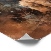 かわいいプードルドッグアートプリントポスター ポスター (角)