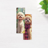 かわいいプードルドッグイラストレーションブックマーク (デスク)