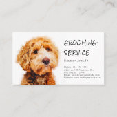 かわいいプードルドッググルーミングショップ紹介 名刺 (正面)