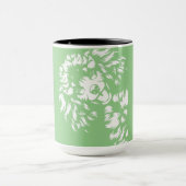 かわいいプードルドッグ顔パップペットパピーラバー最高のパパ マグカップ (中央)