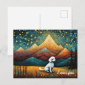 かわいいプードルマウンテンフォレ恋しく思ストア ポストカード (正面/裏面)