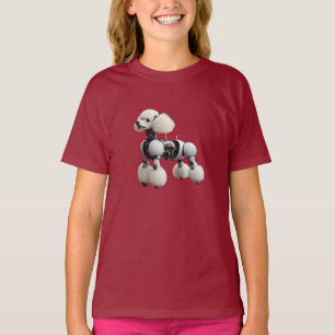 かわいいプードルロボット子供Tシャツ Tシャツ