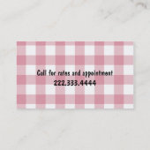 かわいいプードル犬のトリマーの名刺 名刺 (裏面)