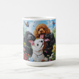 かわいいプードル犬 コーヒーマグカップ