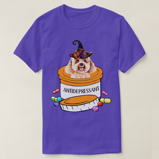 かわいいプードル犬 Tシャツ (デザイン正面)