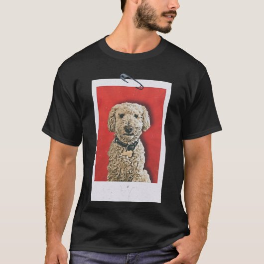 かわいいプードル犬 Tシャツ (正面)