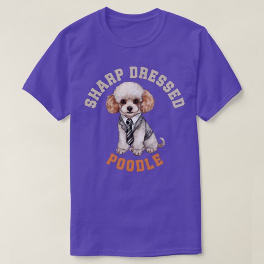 かわいいプードル犬 Tシャツ (デザイン正面)
